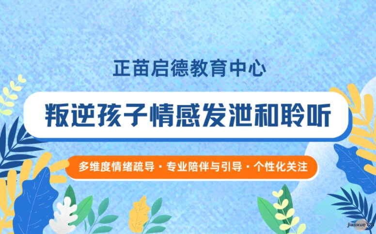 正苗启德教育中心叛逆孩子情感发泄和聆听