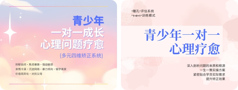 青少年一对一成长心理问题疗愈