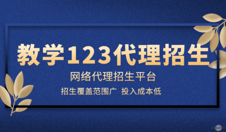 教学123代理招生网络平台